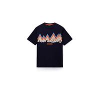 NAPAPIJRI T-Shirt 'S-Fiemme' beige / marine / saphir / orange, Taille L
