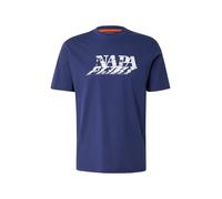 NAPAPIJRI T-Shirt 'S-LODESTAR' bleu foncé / blanc, Taille S