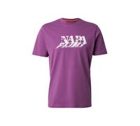 NAPAPIJRI T-Shirt 'S-LODESTAR' violet / blanc, Taille XL