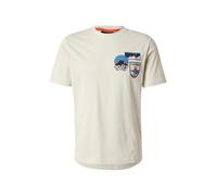 NAPAPIJRI T-Shirt 'S-MONTEPIANA' beige clair / bleu / orange / noir, Taille XL
