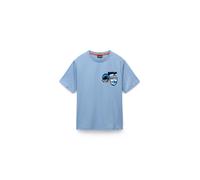 NAPAPIJRI T-Shirt 'S-MONTEPIANA' bleu / bleu clair / noir / blanc, Taille XXXL