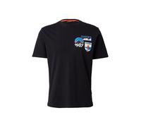 NAPAPIJRI T-Shirt 'S-MONTEPIANA' bleu / orange / noir / blanc, Taille S