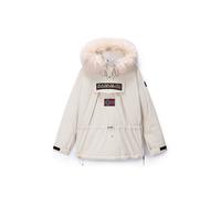 NAPAPIJRI Veste d’hiver 'Skidoo 2.0' beige / beige clair / bourgogne / noir, Taille M