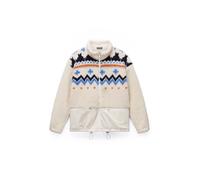 NAPAPIJRI Veste en polaire 'T-Ansei' beige clair / bleu / bleu nuit / orange, Taille S
