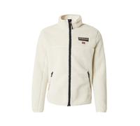 NAPAPIJRI Veste en polaire 'Tynik' écru / rouge sang / noir, Taille M