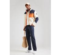 NAPAPIJRI Veste en polaire 'YUPIK' crème / bleu foncé / orange, Taille M