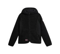 Napapijri - Yupik Sweat à Capuche et Zip en Polaire Noir - Femme - Sport - Noir - Taille: 42 FR