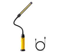 Napatyre Baladeuse LED Mecanicien, Lampe de Travail LED Rechargeable à col de Cygne Flexible à 360°, 1000 Lumens 3 Modes Lampe Torche avec Base Magnétique pour for Garage, Camping, Emergency