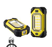 Napatyre Lampe Chantier, 8000mAh Projecteur LED Rechargeable 1000LM Projecteur de Chantier avec Aimants & Crochet, 6 Modes Lampe de Travail Portable pour Réparation, Camping, Urgenc