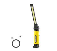 Napatyre Lampe de Travail, 4000mAh Baladeuse LED Rechargeable avec Base Magnétique, 3 Modes Lampe de Poche pour Auto, Atelier, Camping et Urgences (1 Pièces)
