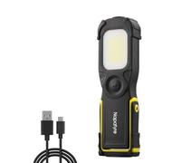 Napatyre Lampe de Travail LED Rechargeable,1000 Lumens Baladeuse LED Mecanicien avec Base Magnétique, Rotation à 180° 3 Modes Lampe de Poche pour Réparation de Voiture Camping Urgence