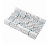 Napkin Rings, Plastic Rhinestone Napkin Rings Eight Rows Rhinestone for Table Decorations Wedding Dinner Party DIY Decoration (50pcs/Pack)