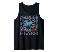 NAPLES BEACH FLORIDA BLEU CRAB ÉTÉ PLAGE VACANCES CADEAUX Débardeur