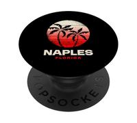 Naples, Floride, Coucher de Soleil, Naples Beach, Floride PopSockets PopGrip Adhésif