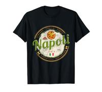 Naples Italie avec Vésuve et Pizza Vintage Souvenir T-Shirt Graphique avec Valeur