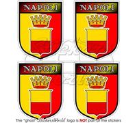 Naples Italie City Shield Città Di Napoli italien 50 mm (5,1 cm) bumper-helmet en vinyle autocollants, Stickers x4