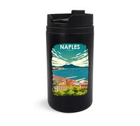Naples Italie Vintage Style Poster Voyage Mug Voyage Gobelet Isotherme Tasse à Café Tasse Portable