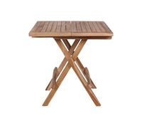 NAPLES - Table Basse Carrée Teck Massif Naturel -