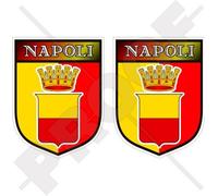 Naples Ville Écusson Italie Città di Napoli Italien, 75mm Vinyle Autocollants, x2 Stickers