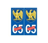 Napoléon 1er I sticker numéro au choix autocollant plaque auto logo 2 - Angles : arrondis