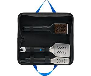 Napoleon® Accessoire de Barbecue - 3 pièces - Ensemble d'outils de Voyage Comprenant Un étui de Transport, des Pinces, Une spatule, Une Brosse à Grill, des Outils Extensibles/Pliables, Une Brosse