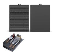 Napoleon Accessoires de barbecue en silicone - Brûleur latéral - Accessoires de barbecue - Support d'ustensiles - Tapis de spatule pour cuisine, cuisinière, barbecue, plans de travail (noir)