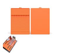 Napoleon Accessoires de barbecue en silicone - Brûleur latéral - Accessoires de barbecue - Support d'ustensiles - Tapis de spatule pour cuisine, cuisinière, barbecue, plans de travail (orange)