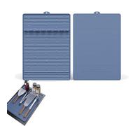 Napoleon Accessoires de barbecue en silicone - Brûleur latéral - Accessoires de barbecue - Support d'ustensiles - Tapis de spatule pour cuisine, cuisinière, barbecue, plans de travail (bleu)