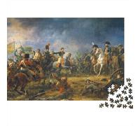 Napoléon bataille scène Puzzle 1000 Pièces Adulte Avec Emboîtement Parfait,Puzzle Complexe puzzle De Développement Cognitif Pour Une Activité Intergénérationnelle,Passion Nature Et Faune 52x38cm/1000p