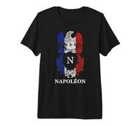 Napoléon Bonaparte Eagle Emblème Insignia Drapeau Français T-Shirt Haut de Gamme