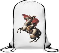 Napoleon Bonaparte Sac de gym décontracté avec cordon de serrage Blanc