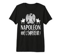 Napoléon Bonaparte Vive l'Empereur France Aigle Impérial T-Shirt Haut de Gamme