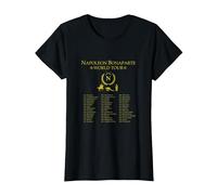 Napoleon Bonaparte World Tour - Military History Designs T-Shirt, Femme, Noir, 3XL