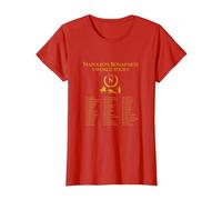 Napoleon Bonaparte World Tour - Military History Designs T-Shirt, Femme, Rouge, XL