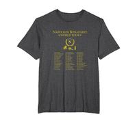 Napoleon Bonaparte World Tour - Military History Designs T-Shirt, Homme Grandes Tailles, Chiné Foncé, 2X Tall