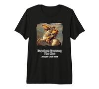 Napoleon Crossing Les Alpes avec Lunettes de Soleil T-Shirt Haut de Gamme