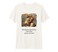 Napoleon Crossing Les Alpes avec Lunettes de Soleil T-Shirt Haut de Gamme