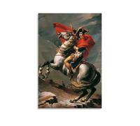 Napoleon Crossing The Alps By Jacques-Louis David Poster en papier giclée clair clair reproduction _auto_x2 toile murale décorative chambre moderne maison impression image œuvre d'art sans cadre 50 x
