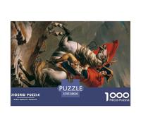 Napoleon Crossing The Alps Puzzle en Bois Imperméable DIY Puzzles De 1000 Pièces pour Adultes Coloré Jeux De Stimulants