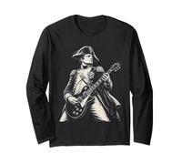 Napoléon Jouant de la Guitare électrique à Bascule Humour Manche Longue