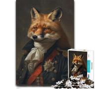 Napoleon Red Fox Portrait Puzzle À Motif 1000pcs (70x50cm) Adulte | Choisissez un cadeau puzzle de saison pour les w nds au chaud, pour un défi calme.