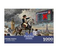 Napoléon traversant Les Alpes Le Commuté Puzzle en Bois Imperméable Puzzles De 1000 Pièces pour Adultes Cadeaux Amusant Jeux Éducatifs