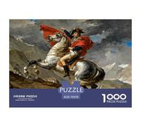 Napoléon traversant Les Alpes Puzzle en Bois Imperméable DIY Puzzles De 1000 Pièces pour Adultes Amusant De Décoration pour La Maison