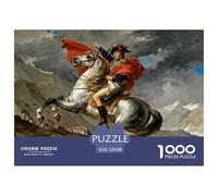 Napoléon traversant Les Alpes Puzzle en Bois Imperméable Puzzles De 1000 Pièces pour Adultes Cadeaux Défi Et Casse-tête Jeux Éducatifs