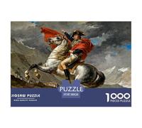Napoléon traversant Les Alpes Puzzle en Bois Imperméable Puzzles De 1000 Pièces pour Adultes Cadeaux Coloré Jeux Éducatifs
