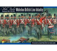 Napoleonic Waterloo British Line Infantry - Black Powder - 24 Hard Plastic &