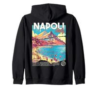 Napoli Naples Italie Rétro Voyage Art Plage Méditerranéenne Sweat à Capuche