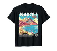 Napoli Naples Italie Rétro Voyage Art Plage Méditerranéenne T-Shirt
