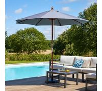 Concept Usine Parasol Napoli gris rond 266 x 266 m