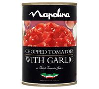 Napolina tomates hachées avec l'ail en jus de tomate (400g) - Paquet de 2